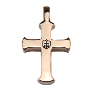 Golden Royal Silver Latin Cross Pendant