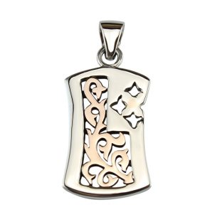 Royal Silver Golden Pendant