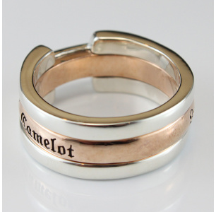 Two in one Royal Silver Transformer Ring