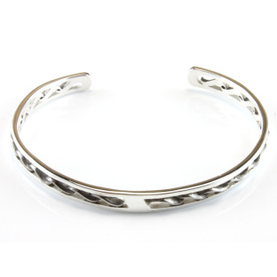 Sterling Silver Black Rh Plated Bracelet