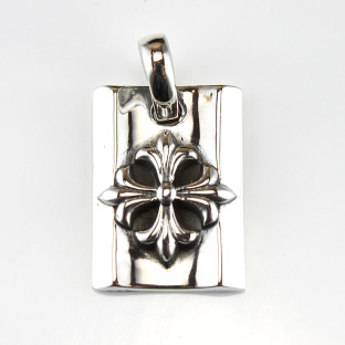 Sterling Silver Dog Tag with the Cross