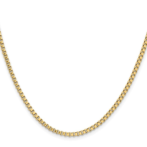 Chisel Stainless Steel Polished Yellow IP-plated 2.4mm 24 inch Box Chain