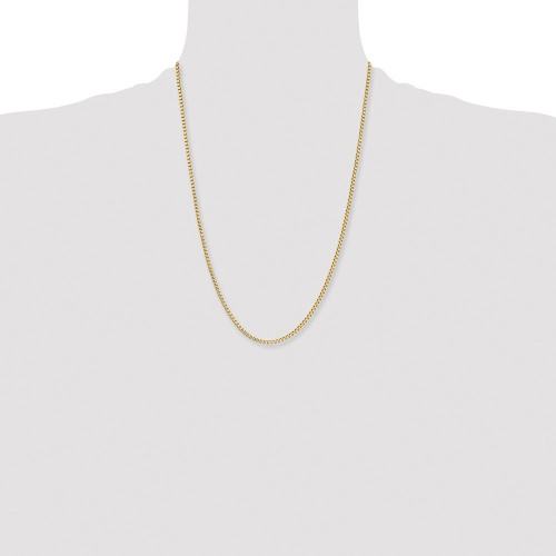 Chisel Stainless Steel Polished Yellow IP-plated 2.4mm 24 inch Box Chain